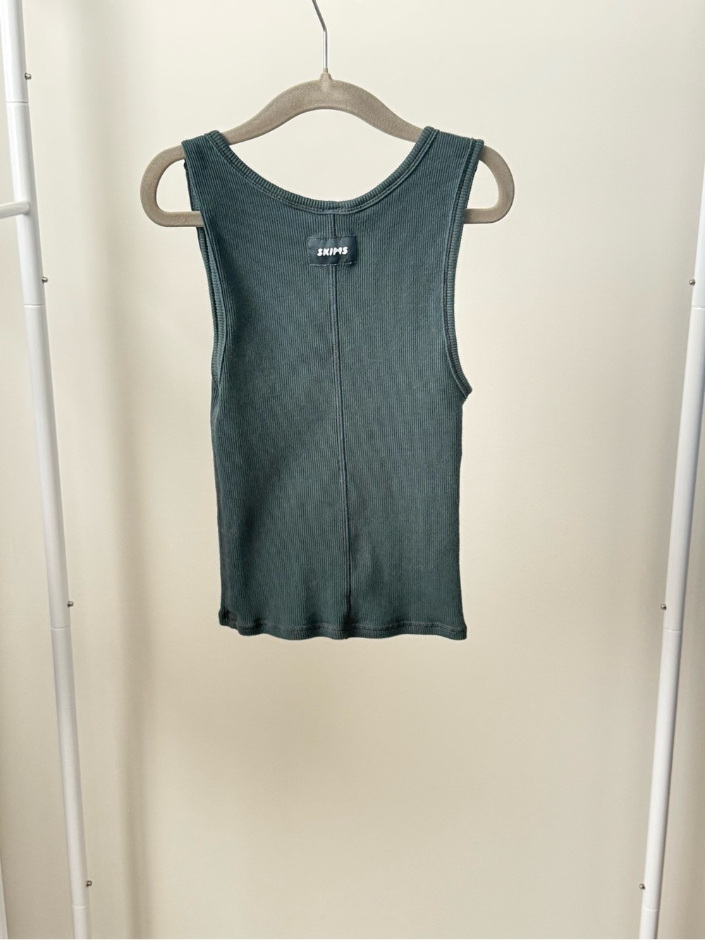 Skims Cotton Ribbed Tank Size S - Picture 2 of 3